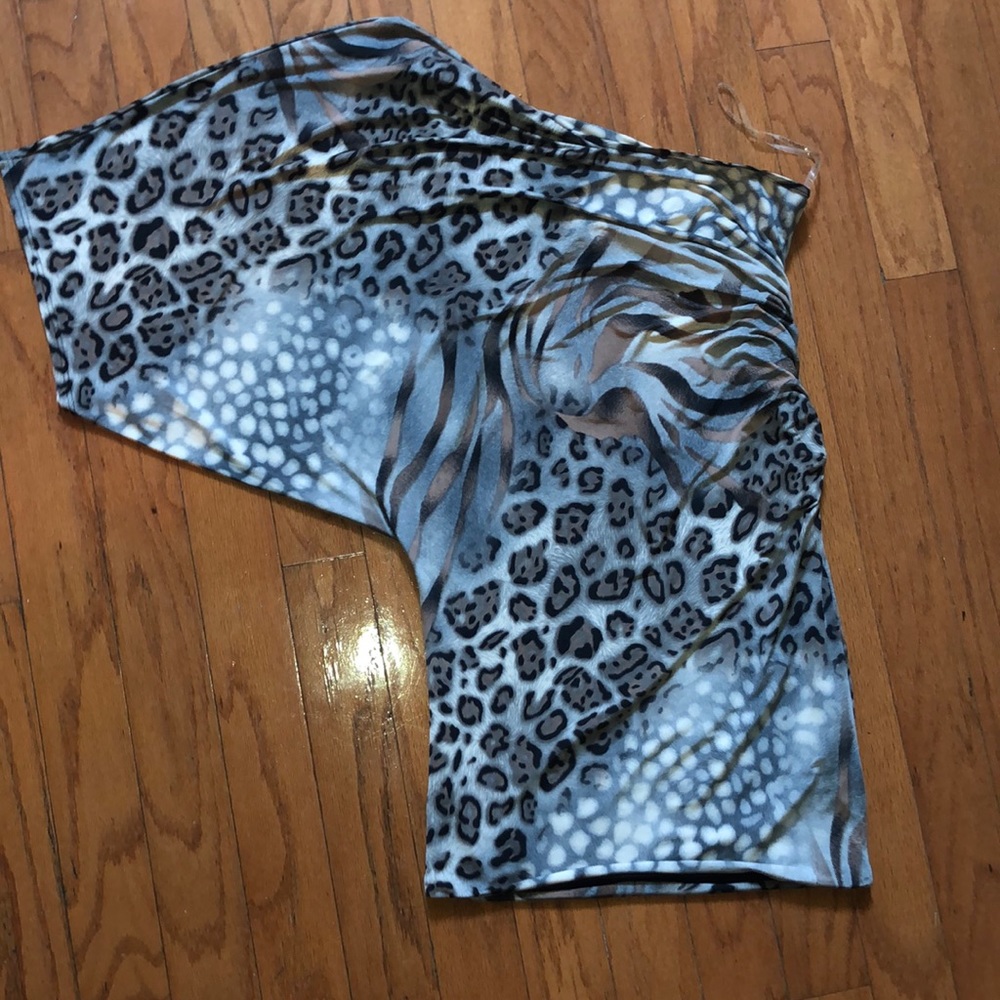 Sexy Animal print mini dress